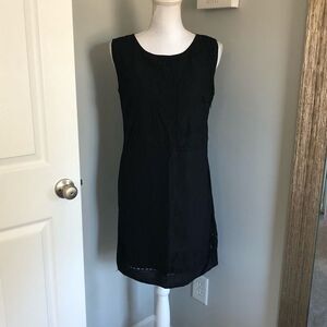 Sophie Max Black Detailed Shift Dress